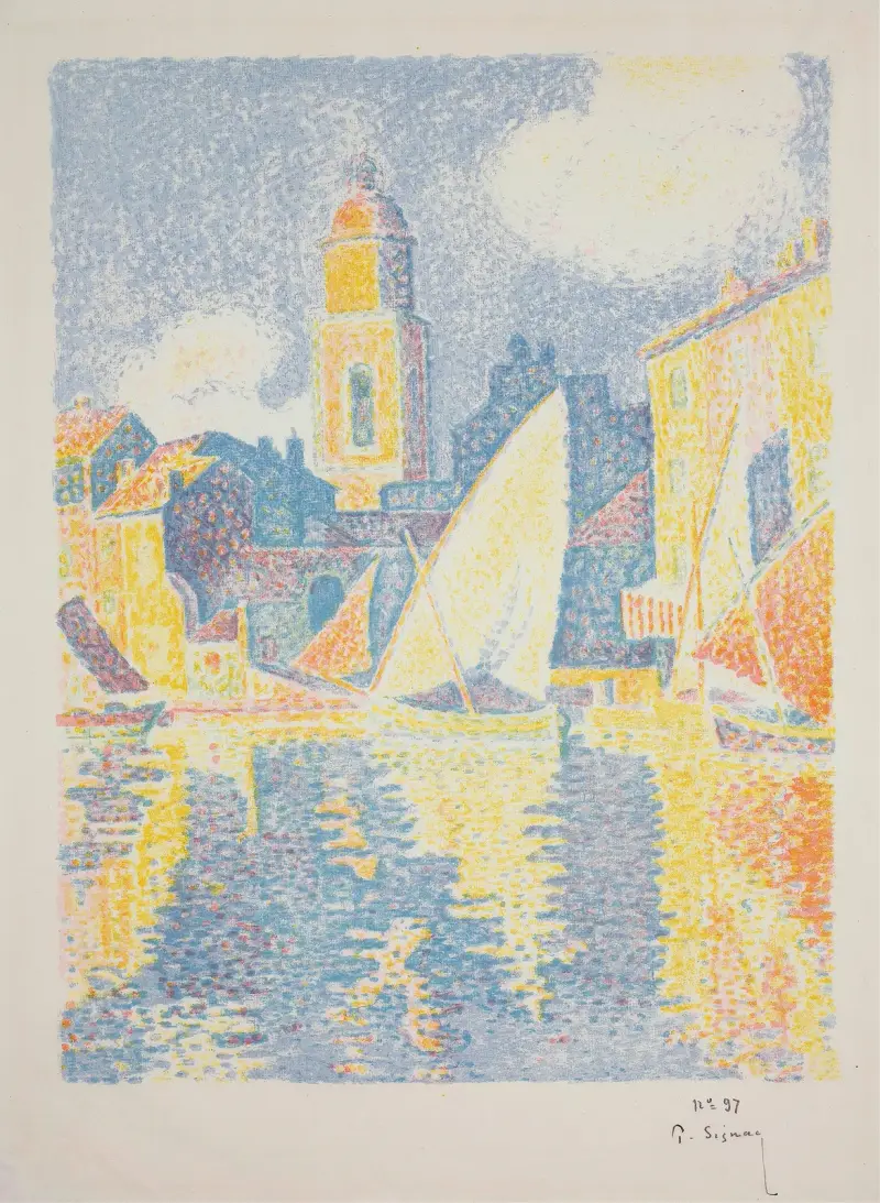 Přístav v Saint-Tropez, 1897, Paul Signac