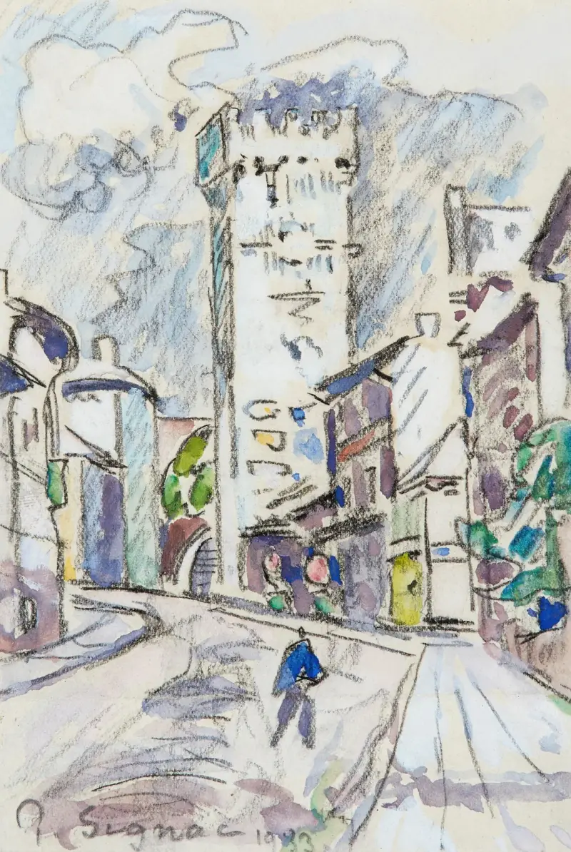 Viviers, 1933 – nr 2 av Paul Signac