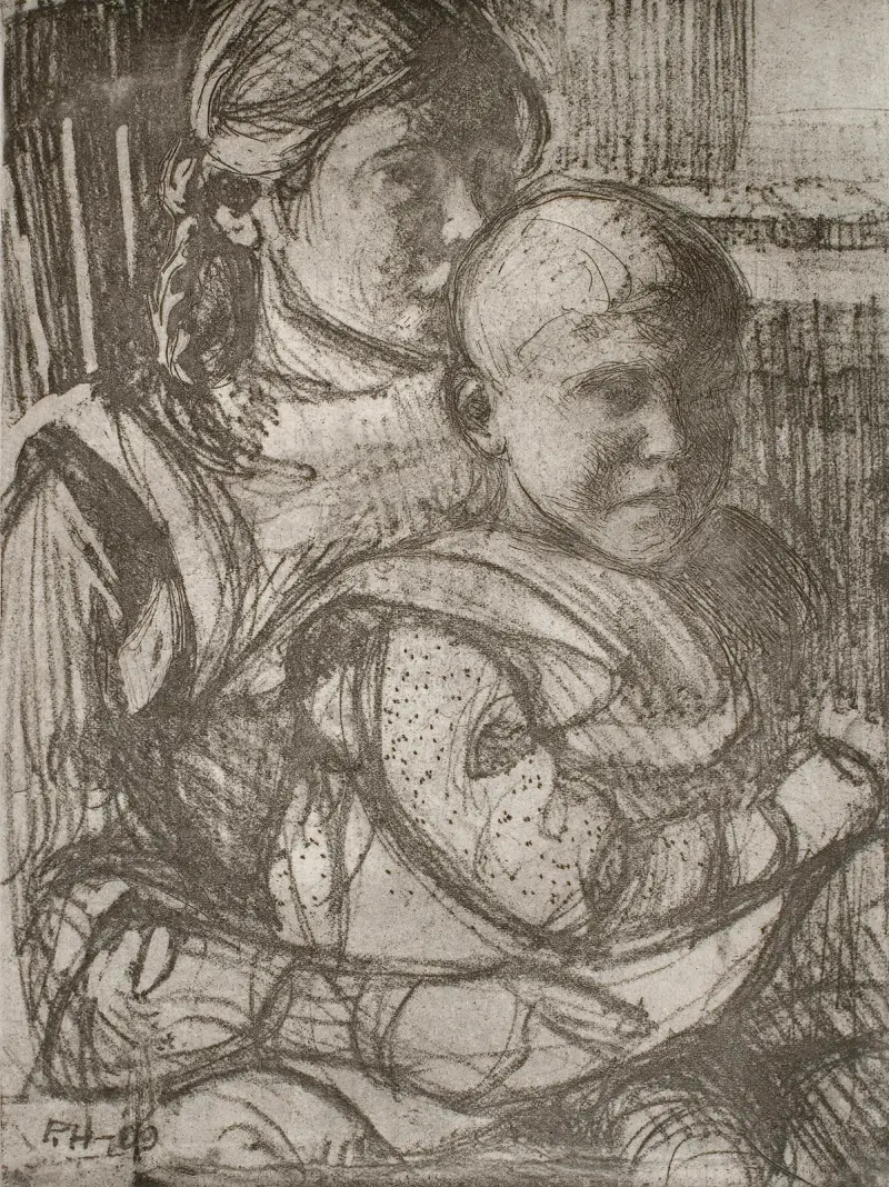 Anni and Elina av Pekka Halonen
