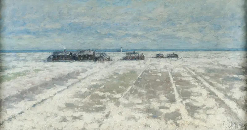 Winterlandschaft. Motiv von Öland von Per Ekström
