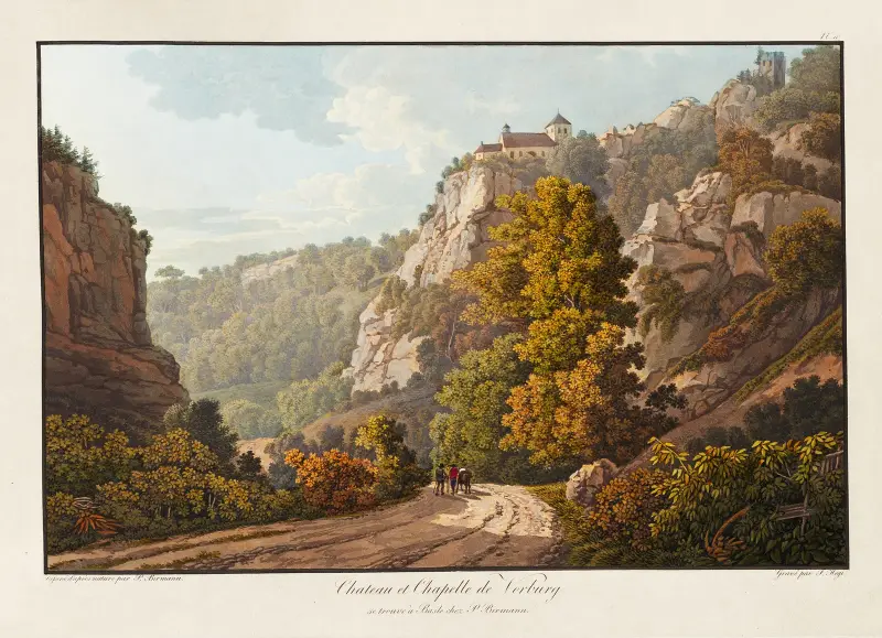 Chateau et Chapelle de Vorburg av Peter Birmann