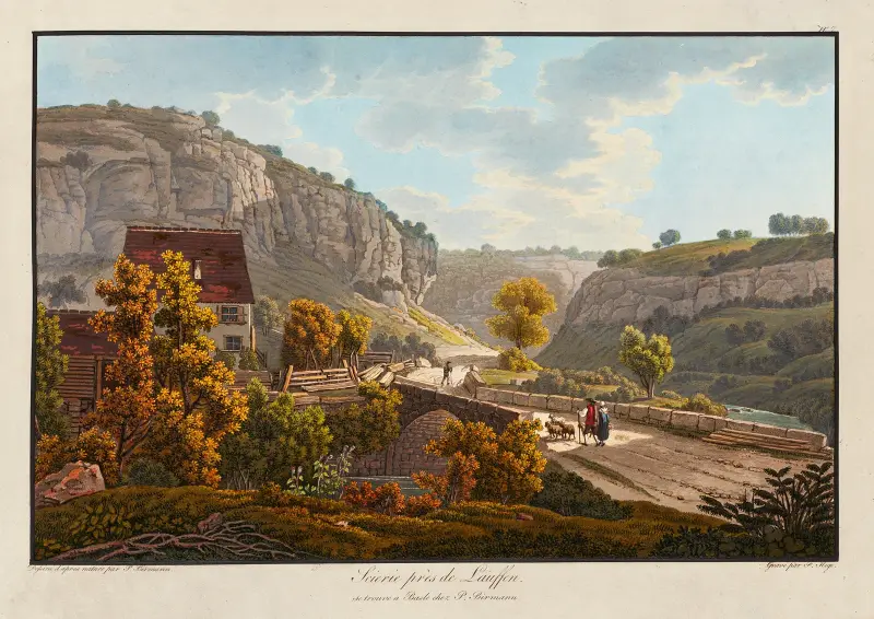 Scierie près de Lauffen av Peter Birmann