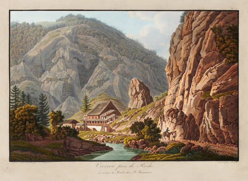 Verrerie près de Roche av Peter Birmann