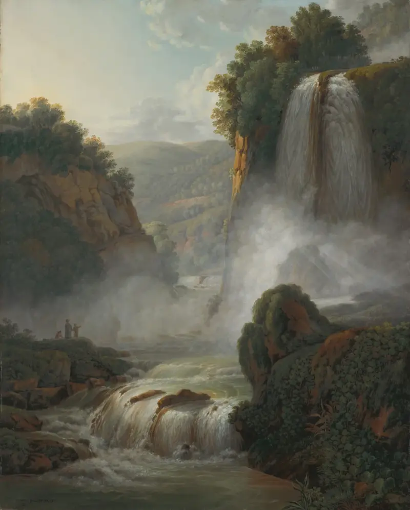 Waterfall near Tivoli av Peter Birmann