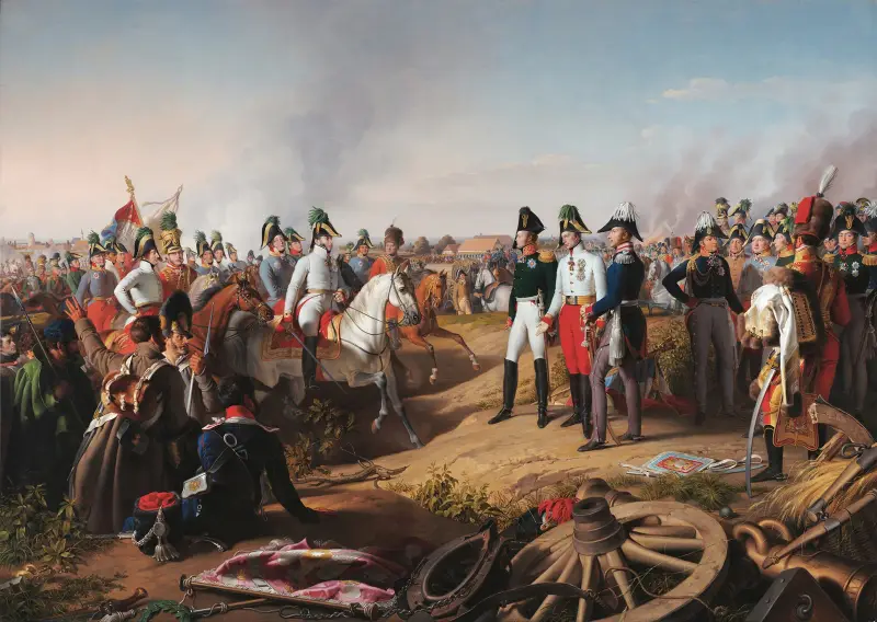 Segern efter slaget vid Leipzig den 18 oktober 1813 av Johann Peter Krafft