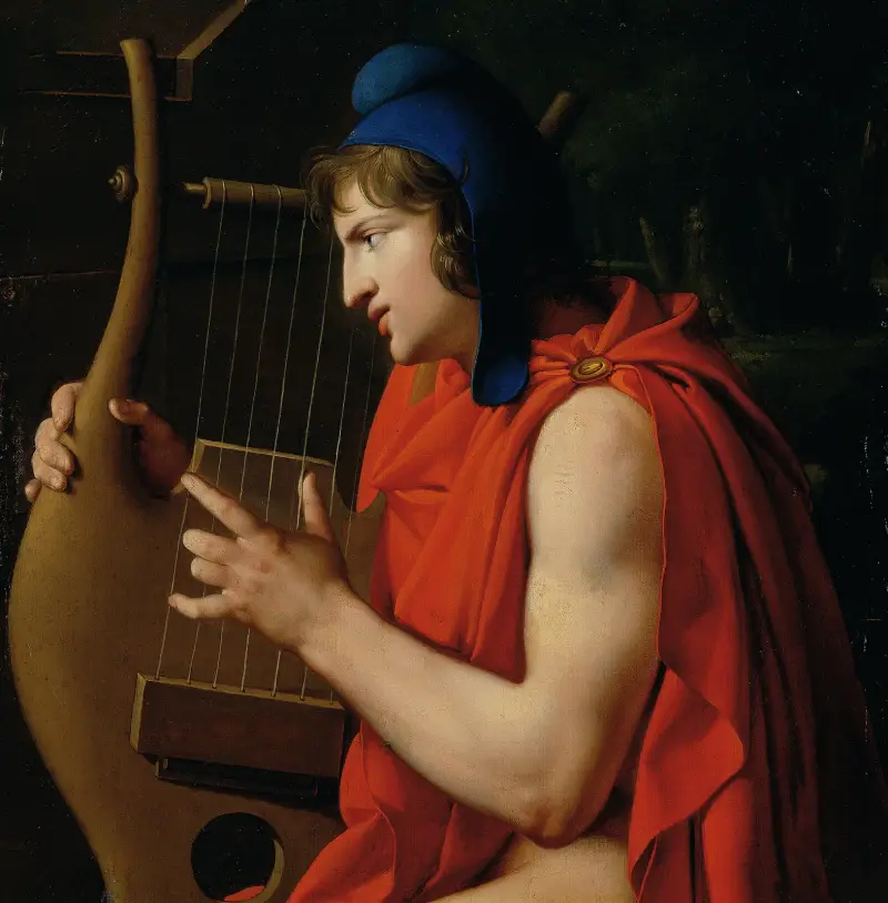 Orfeus vid Eurydikes grav av Johann Peter Krafft