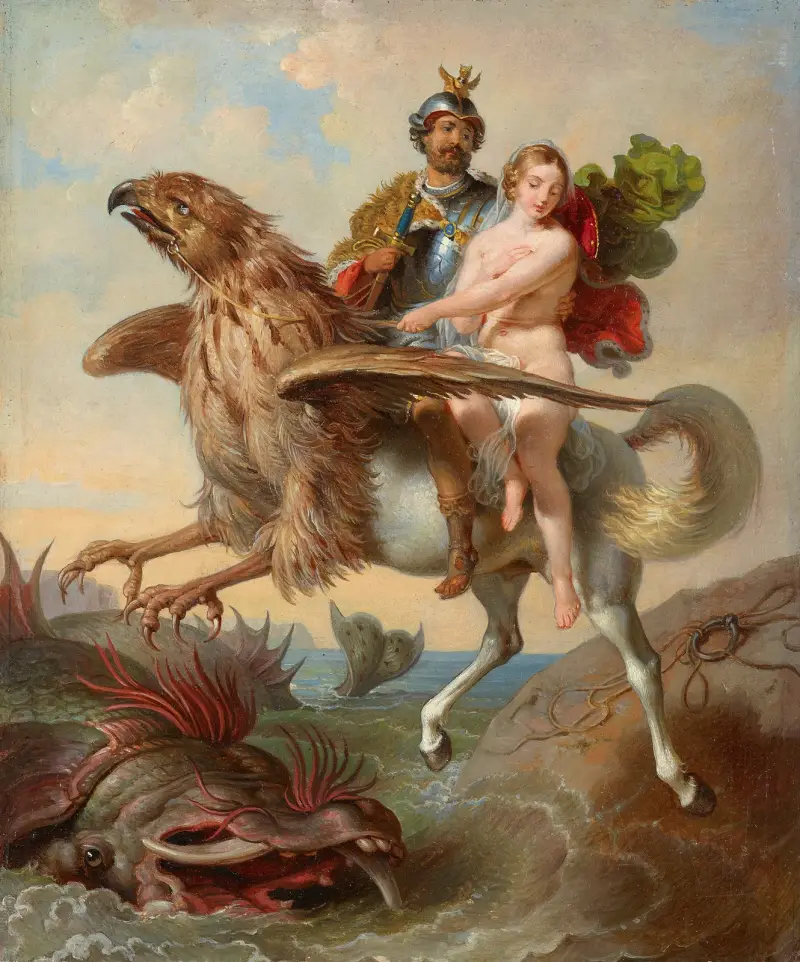 Rüdiger und Angelica av Johann Peter Krafft
