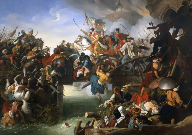 Wypad Zrínyiego z twierdzy Szigetvár, Johann Peter Krafft