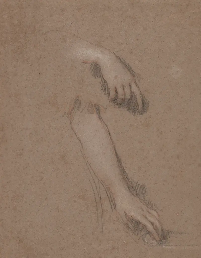 Drawings of Hands – nr 6 av Sir Peter Lely