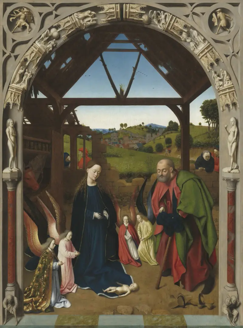 The Nativity av Petrus Christus
