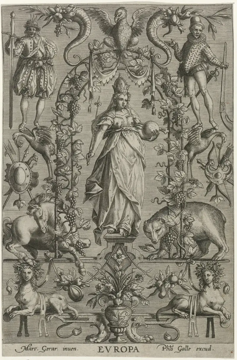 Europa, 1547, Philip Galle