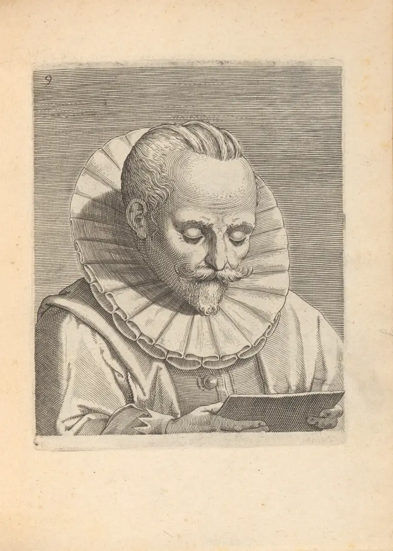 Lesender Mann von Philip Galle