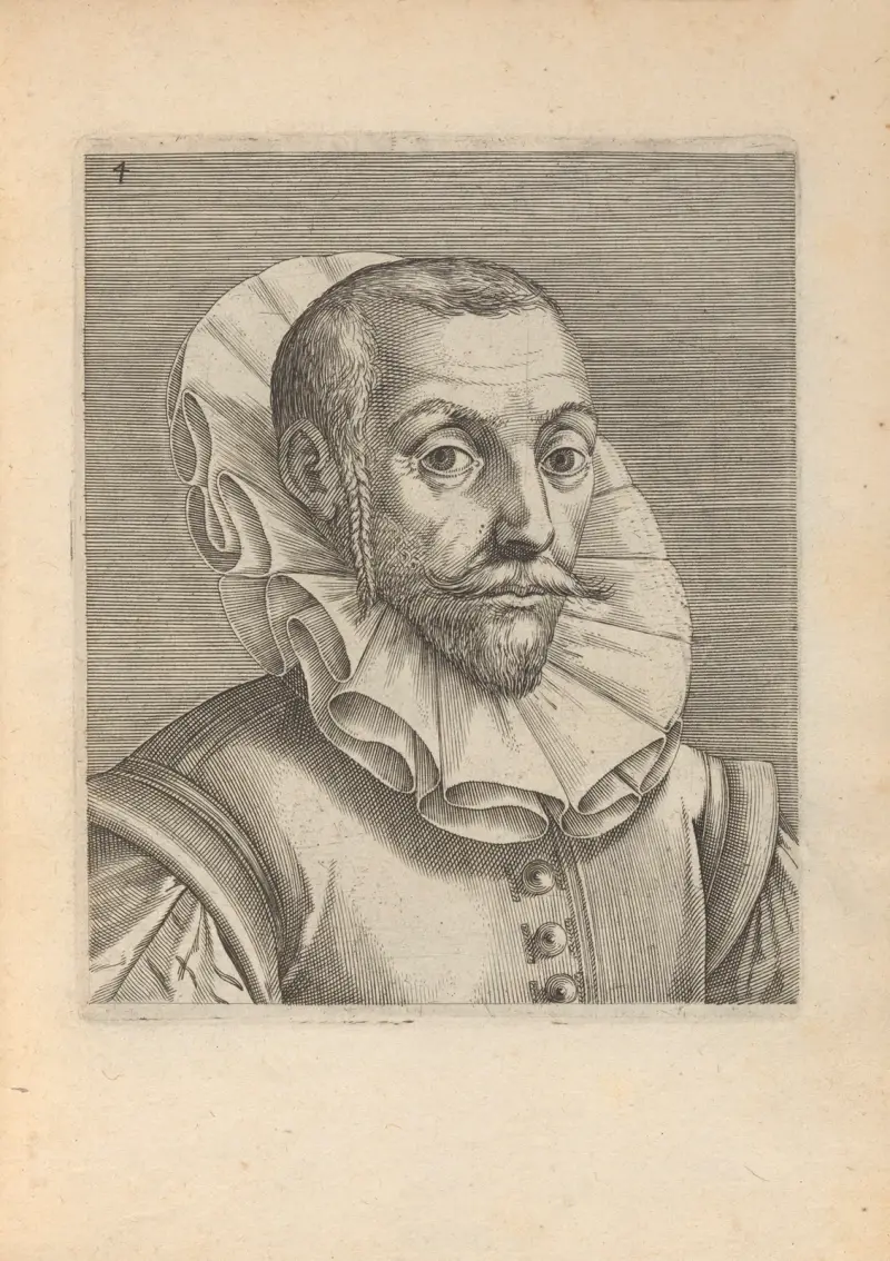 Man, vänd åt höger, 1590 – nr 2 av Philip Galle