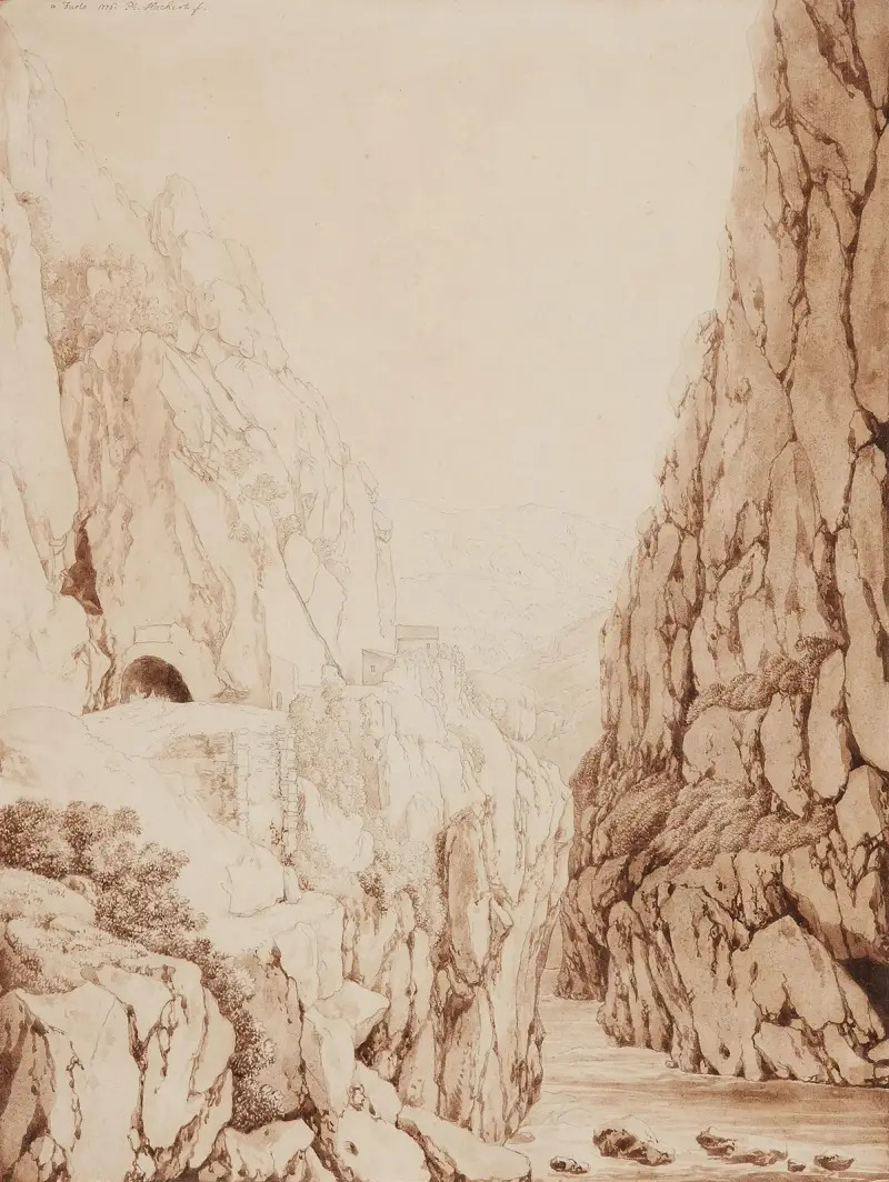 Die Furlo-Schlucht von Jacob Philipp Hackert