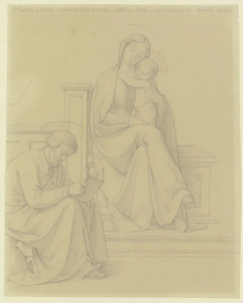 Den heliga familjen, Josef läsande av Philipp Veit