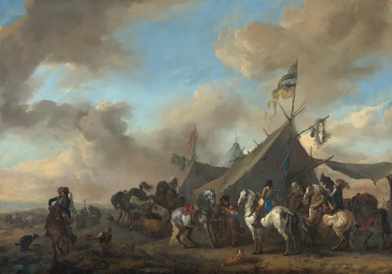 Armeelager von Philips Wouwerman