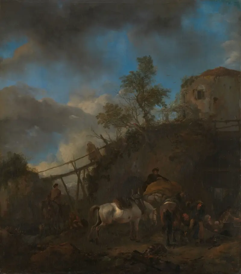 Kowal podkuwający konia, Philips Wouwerman