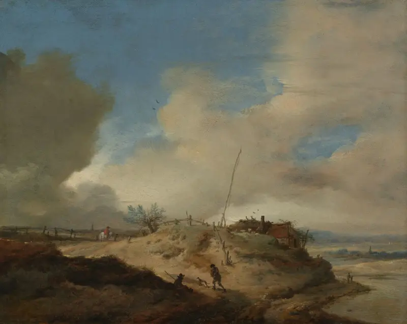 Krajina s dunami a signálním stožárem, Philips Wouwerman