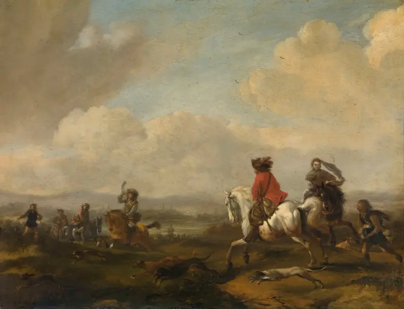 Die Treibjagd von Philips Wouwerman
