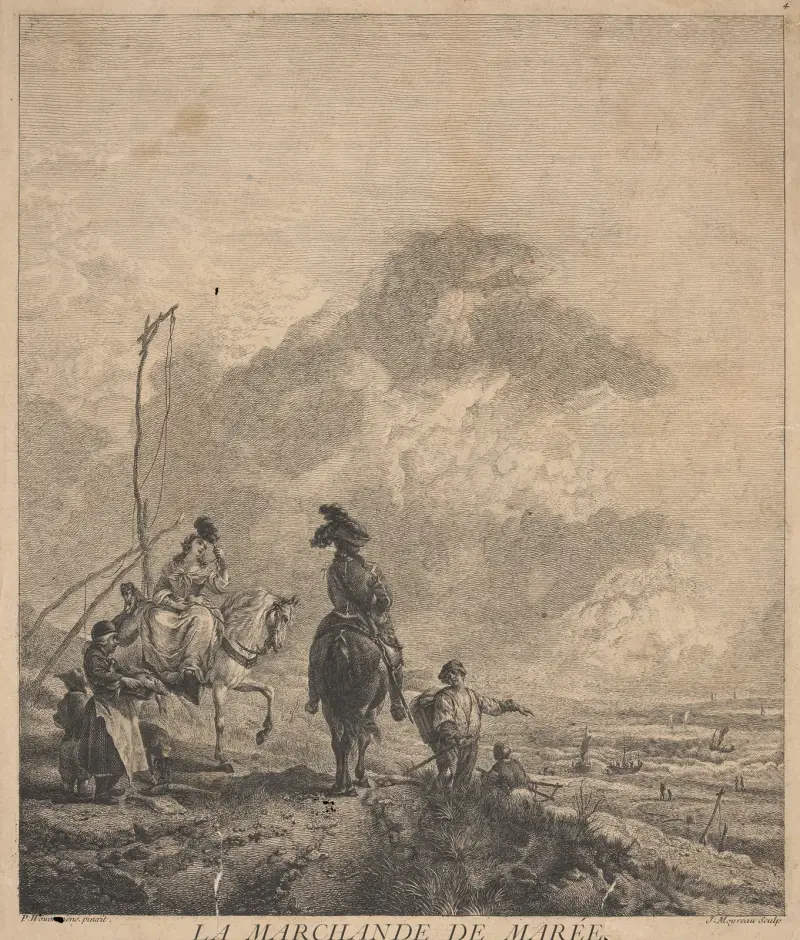 Der Fischhändler von Philips Wouwerman