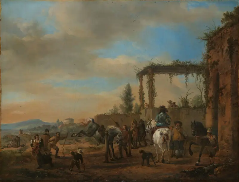 Jízdárenská škola, 1658, Philips Wouwerman