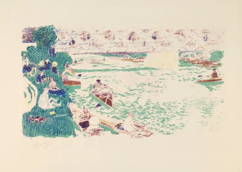 Boating av Pierre Bonnard