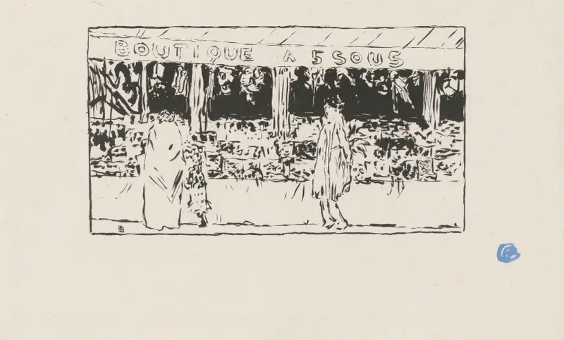 Kramářství za pět sous, Pierre Bonnard