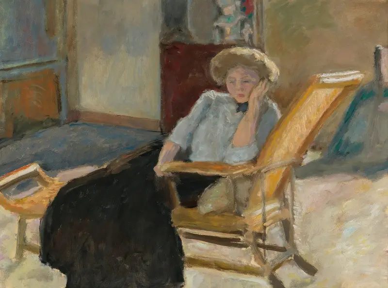 Sedící žena, Pierre Bonnard