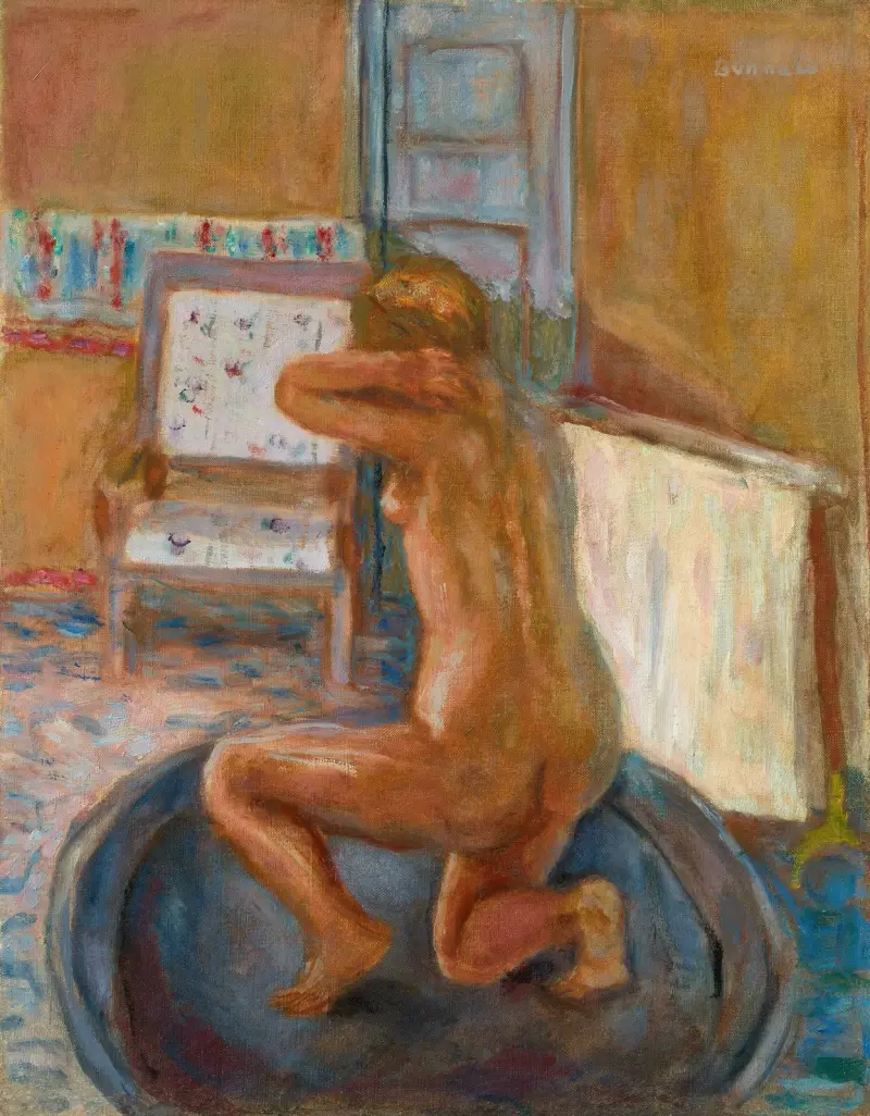 Frau in der Badewanne, 1917 von Pierre Bonnard