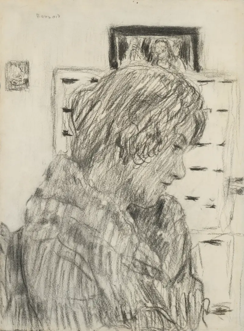Frau im Profil (Renée Monchaty) von Pierre Bonnard