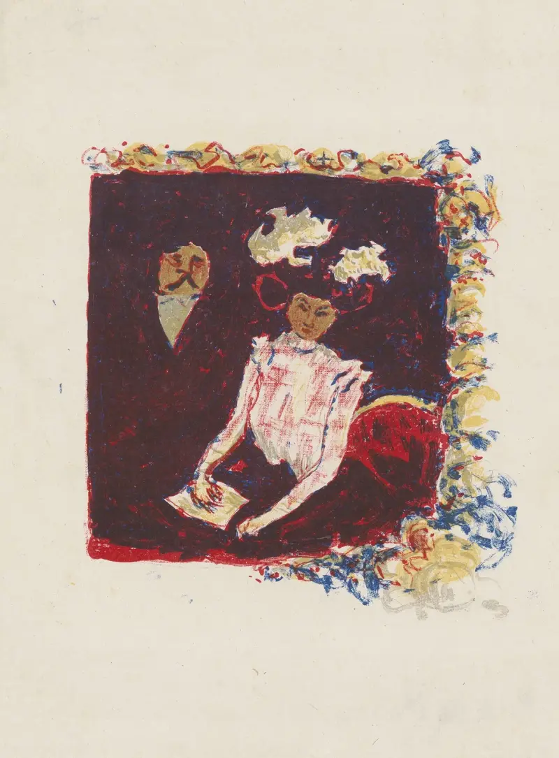 Frontispice pour la lithographie en couleurs av Pierre Bonnard