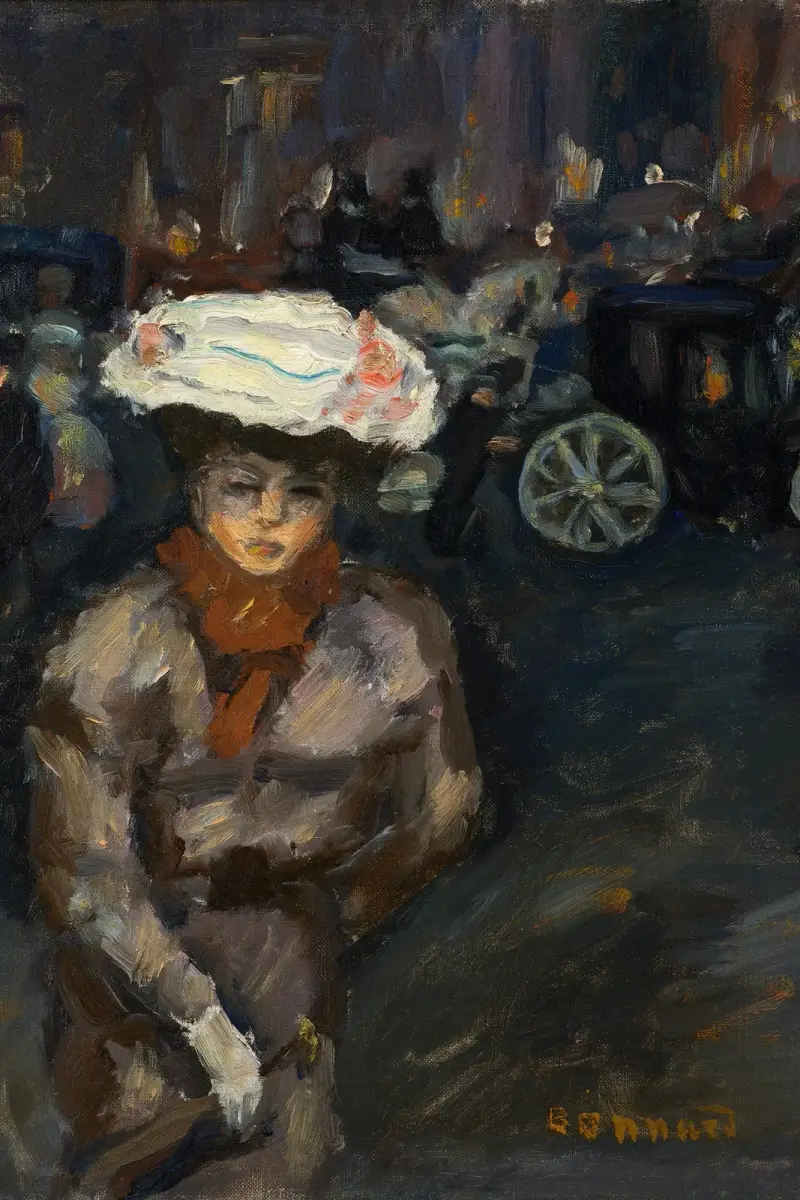 Ung flicka på gatan av Pierre Bonnard