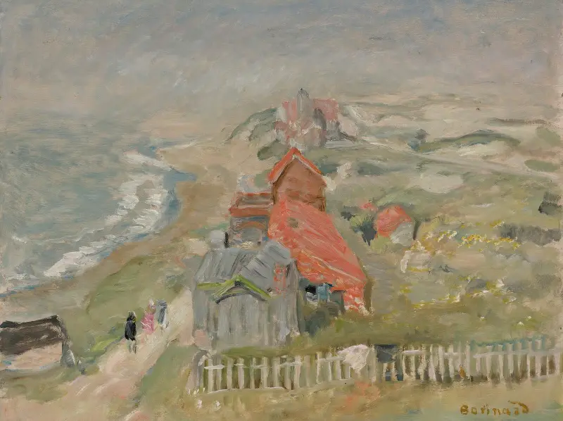 Huset vid vägen eller Hus på klippan av Pierre Bonnard