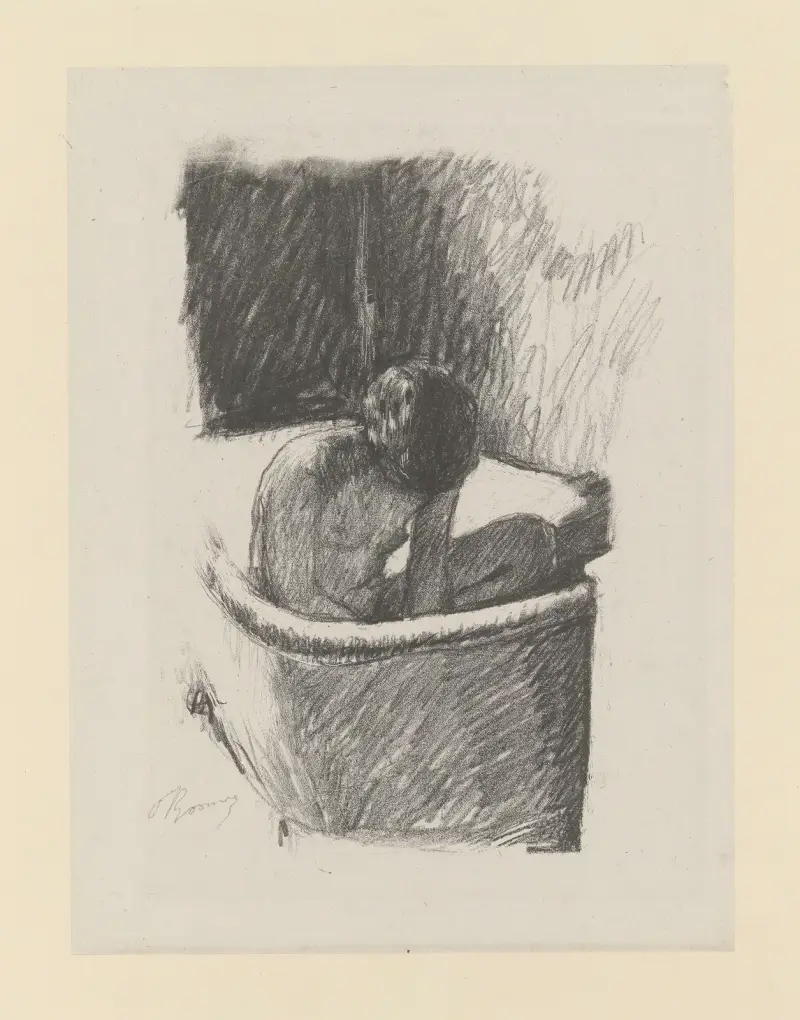 Le bain, 1925 – nr 1 av Pierre Bonnard