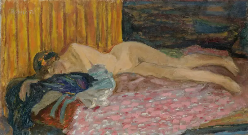 Růžová pohovka, Pierre Bonnard