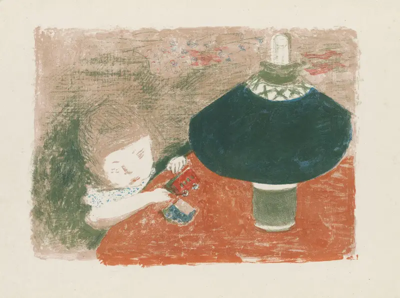 Dziecko przy lampie, Pierre Bonnard