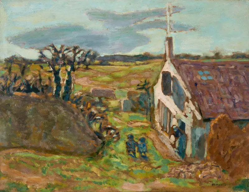 De två barnen, Vernouillet, 1909 – nr 2 av Pierre Bonnard