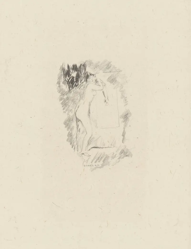 Nu à la toilette av Pierre Bonnard