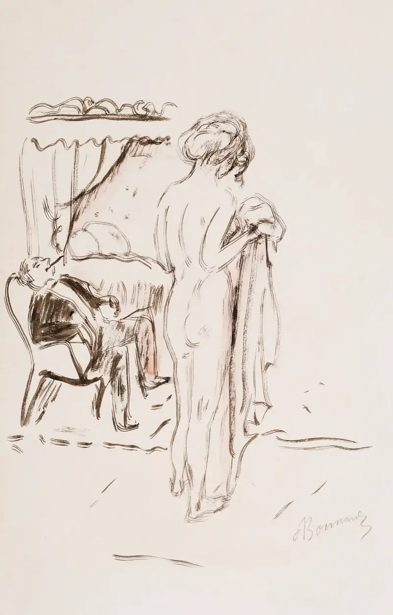 Akt stojící, 1922, Pierre Bonnard