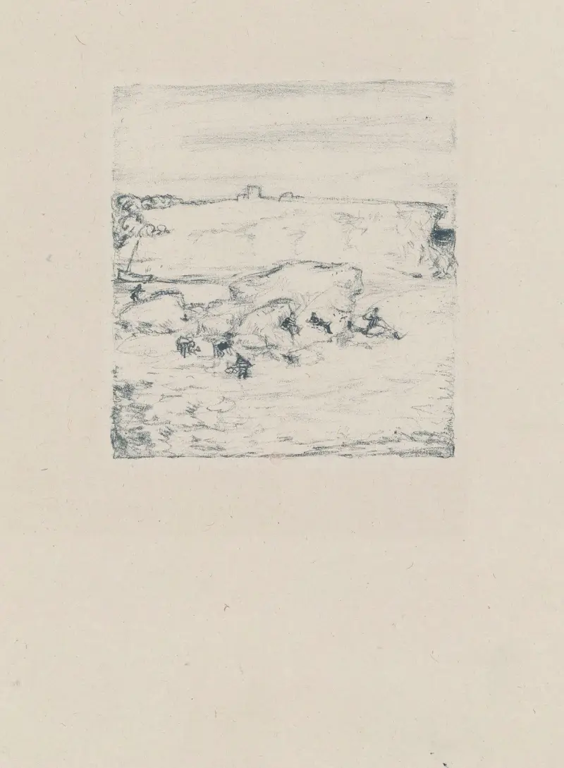 Paysage au rocher av Pierre Bonnard
