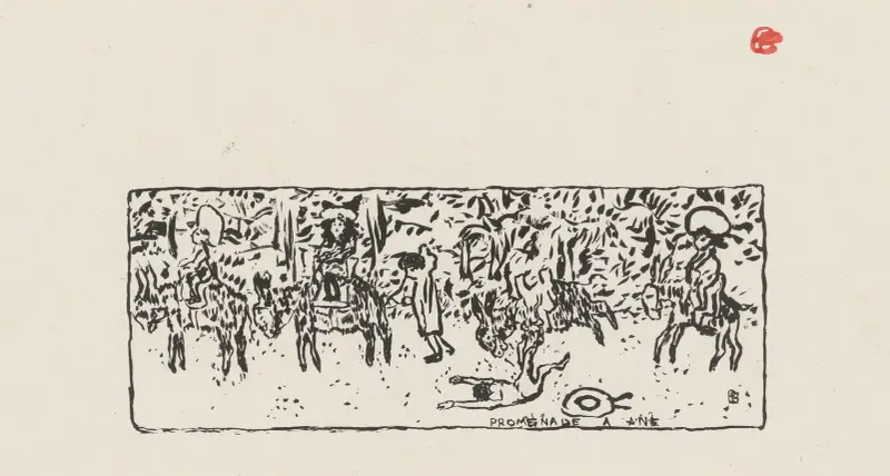 Promenade à âne av Pierre Bonnard