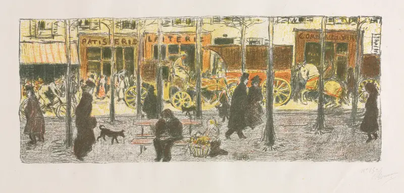 Några aspekter av parisiskt liv, boulevard av Pierre Bonnard