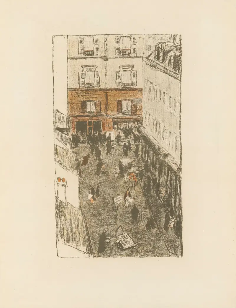 Róg ulicy widziany z góry, Pierre Bonnard