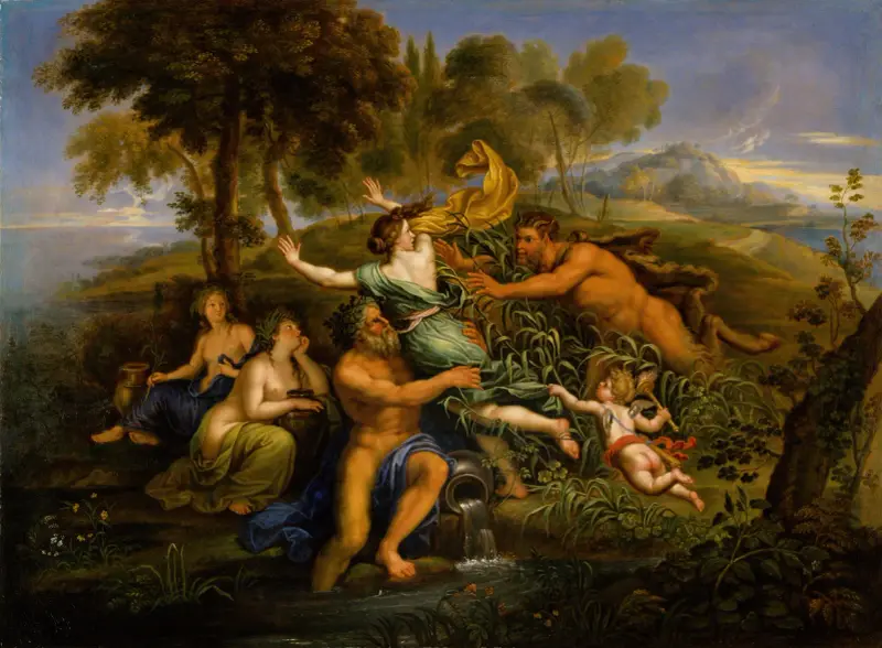 Pan und Syrinx von Pierre Mignard