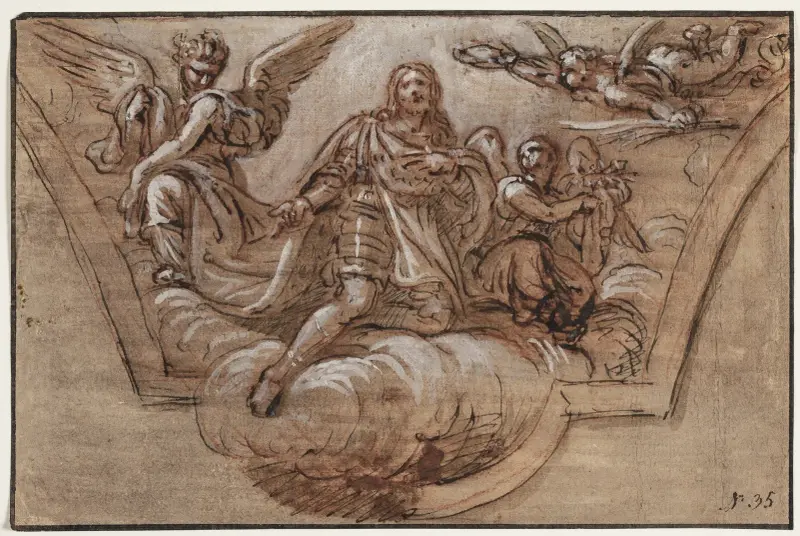 Entwurf für eine Deckenverzierung – Nr. 2 von Pierre Mignard