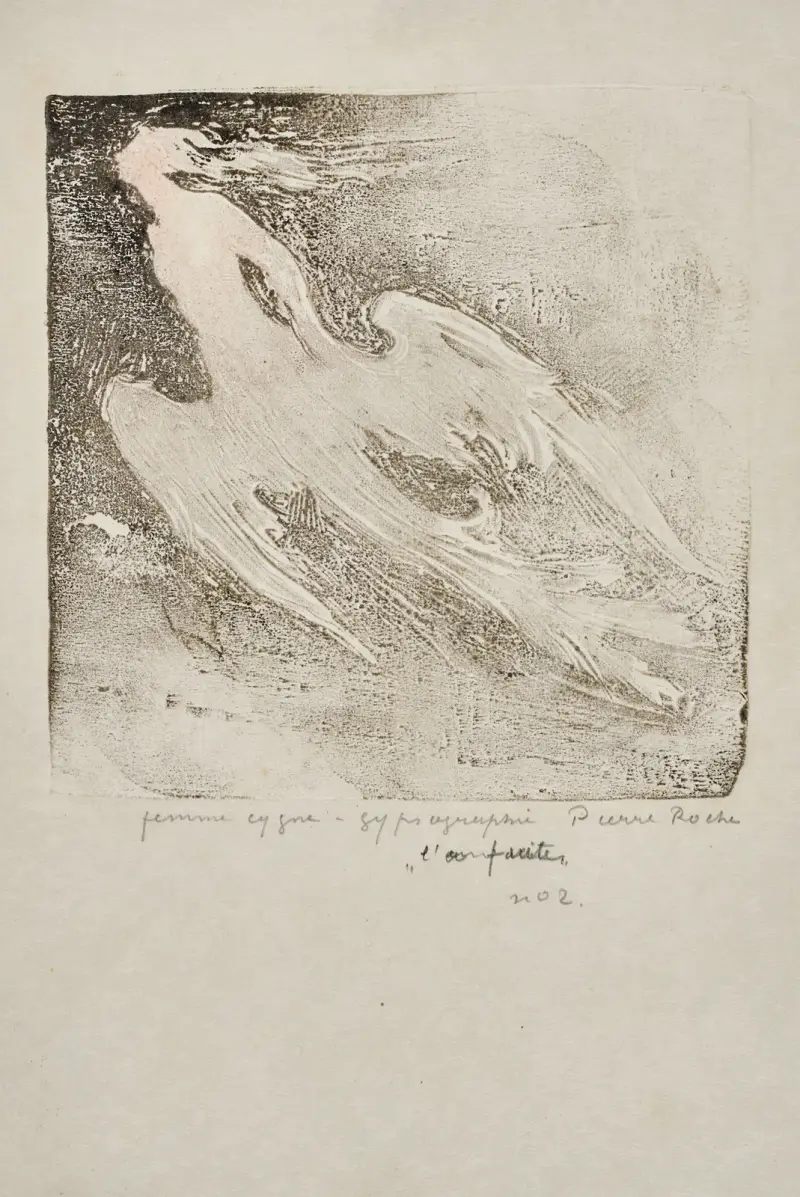 Svan-kvinnor (flygande) IV. Flykten av Pierre Roche