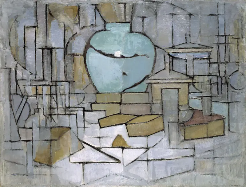 Stilleben med ingefärskruka II av Piet Mondrian