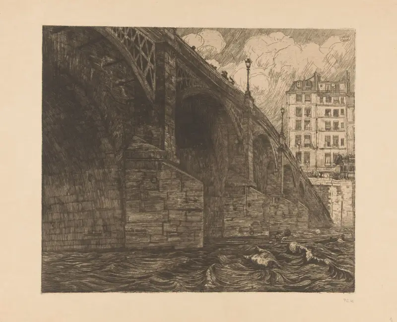 Pont de la Tournelle i Paris av Pieter Dupont