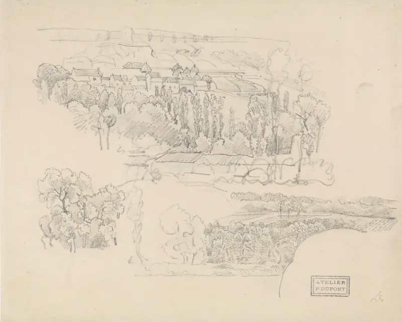 Twee landschappen av Pieter Dupont