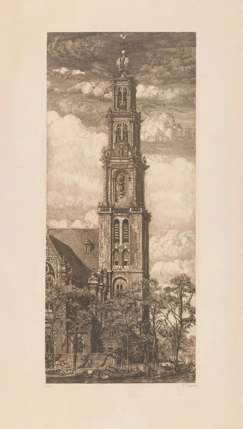 Westertoren i Amsterdam av Pieter Dupont